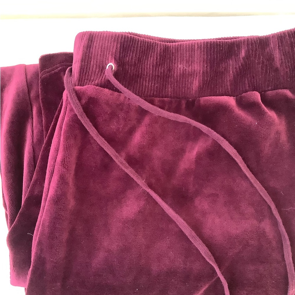 Jones New York cozy velour pants new 3x burgundy
